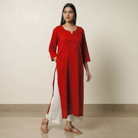 Buy Plain Cotton Long Kurta 25 Online at iTokri.com