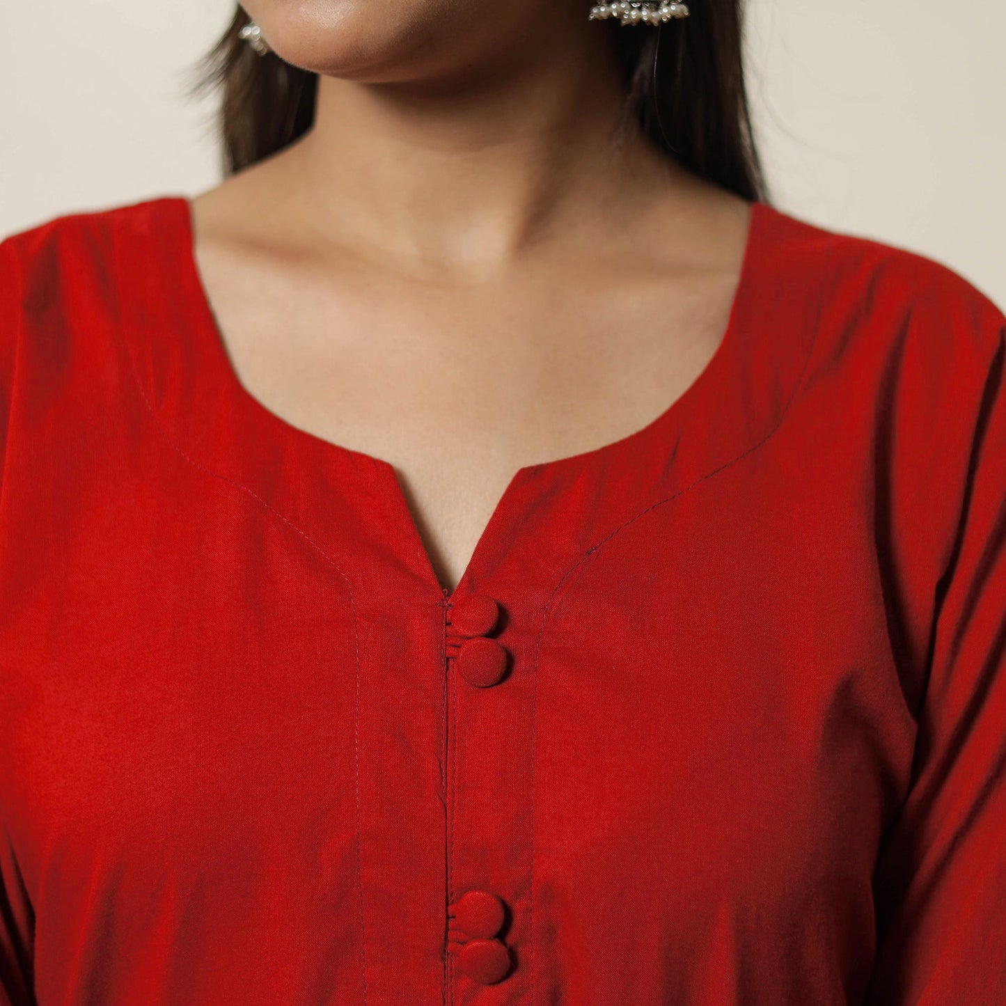 Buy Plain Cotton Long Kurta 25 Online at iTokri.com