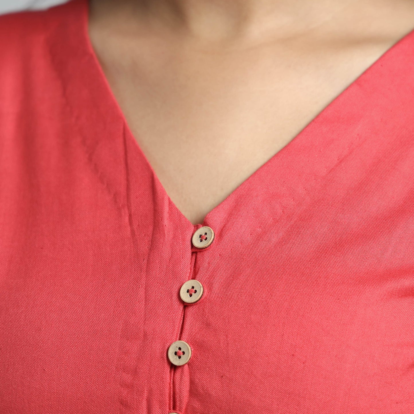 Buy Plain Linen Cotton Stitched Blouse 