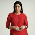 Buy Plain Silk Pintuck Long Kurta Online at iTokri.com