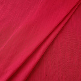 Red Plain Slub Silk Fabric 