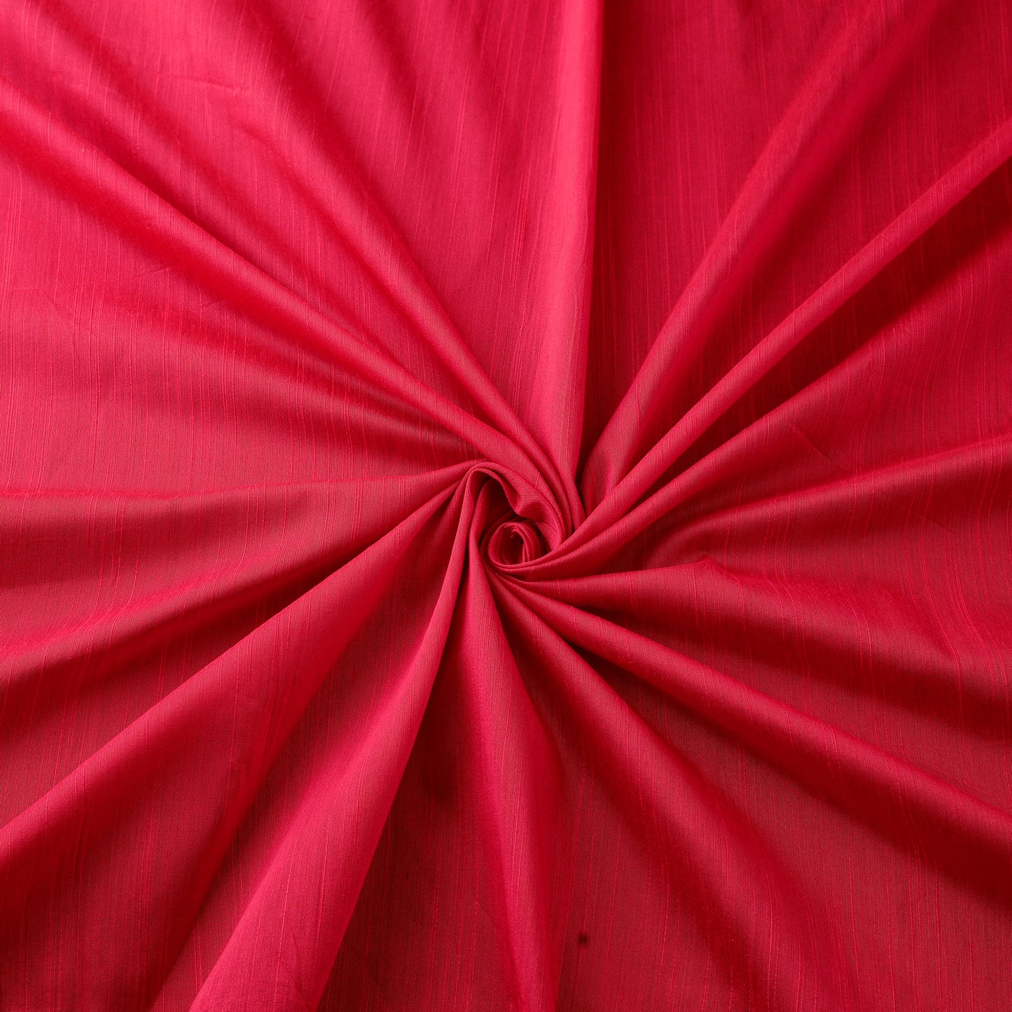 Red Plain Slub Silk Fabric 