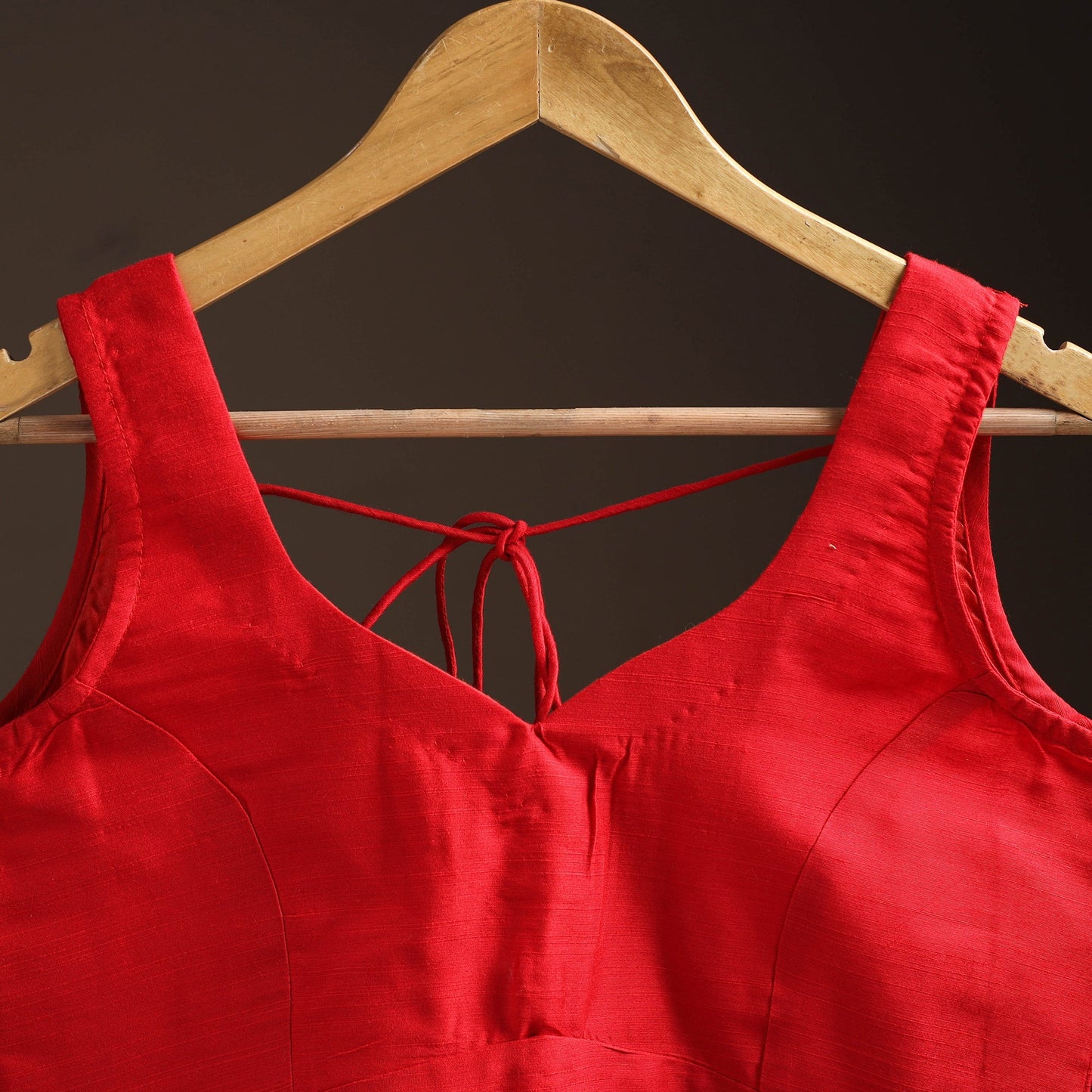 Plain slub silk readymade blouse 03 - handcrafted