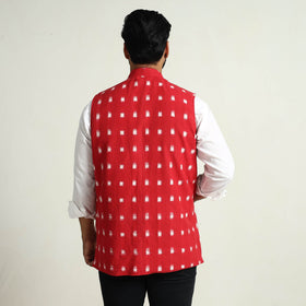 Pochampally Ikat Cotton Nehru Jacket