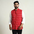 Pochampally Ikat Cotton Nehru Jacket