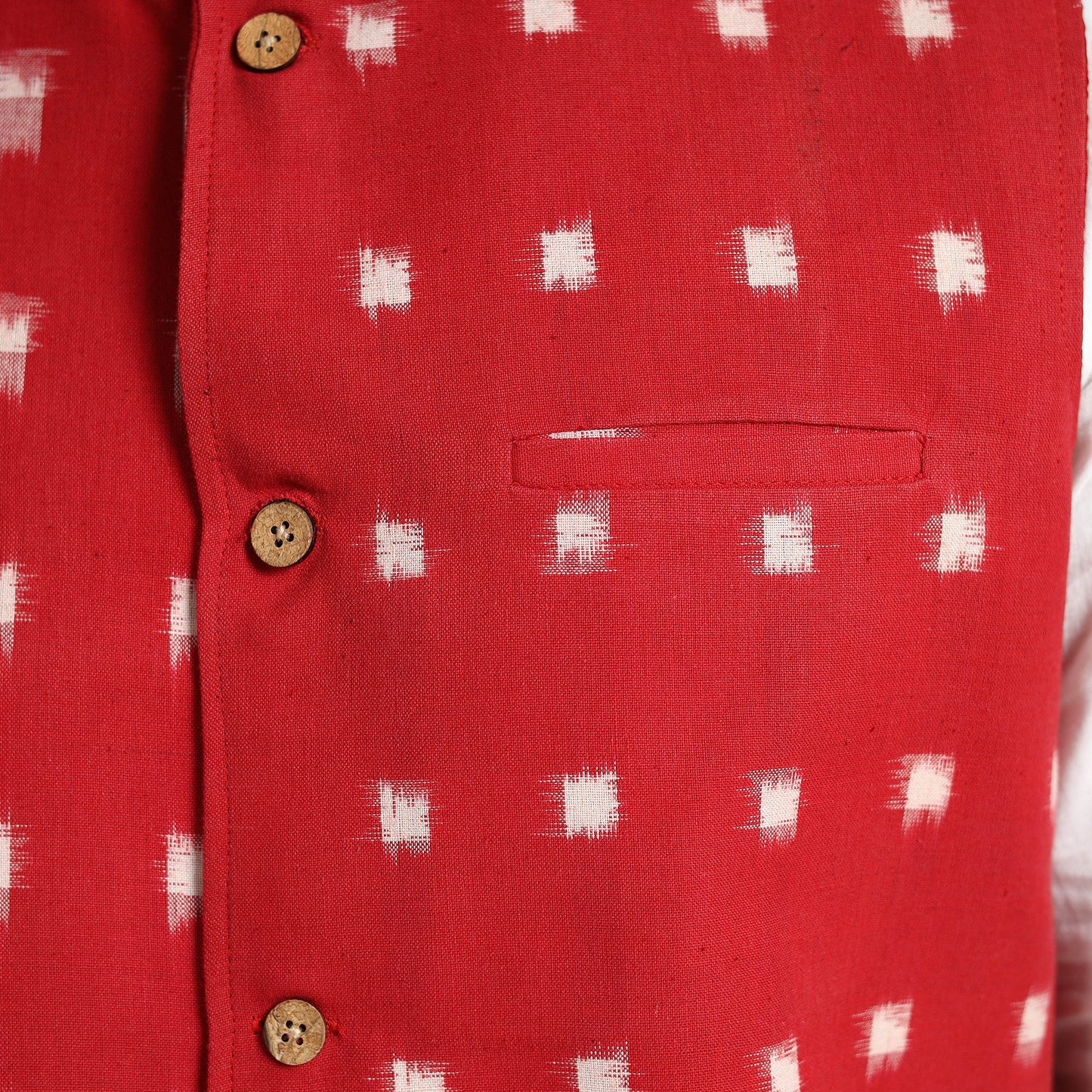 Pochampally Ikat Cotton Nehru Jacket