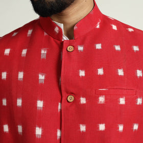 Pochampally Ikat Cotton Nehru Jacket