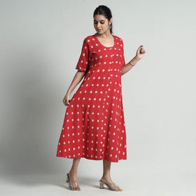 Buy Pochampally Double Ikat Weave Cotton Dress Online l iTokri.com