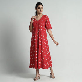 Buy Pochampally Double Ikat Weave Cotton Dress Online l iTokri.com