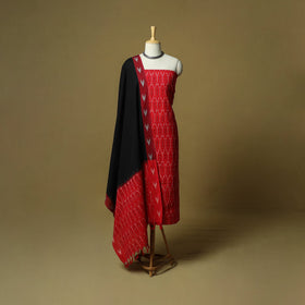 Pochampally ikat 3pc cotton unstitched dress material 40