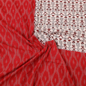 Pochampally Ikat with Bagh Patch Cotton Bedsheet Set