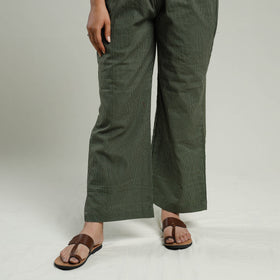  Pochampally Ikat Weave Cotton Kurta with Palazzo & Dupatta Set 