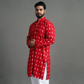  Pochampally Ikat Cotton Men Long Kurta 