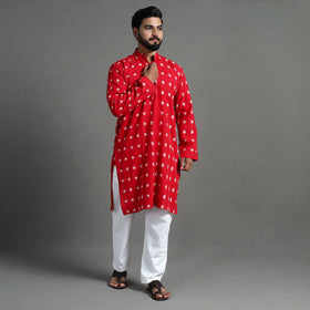  Pochampally Ikat Cotton Men Long Kurta 