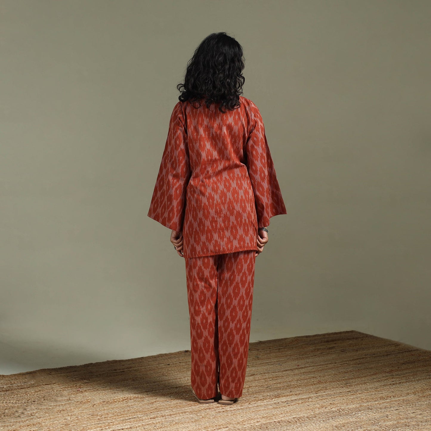Pochampally ikat cotton co-ord set for women 20