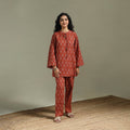 Pochampally ikat cotton co-ord set for women 20