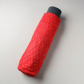 Red Pochampally Ikat Cotton Quilted Yoga Mat Bag 