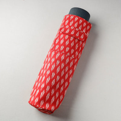 Red Pochampally Ikat Cotton Yoga Mat Bag 