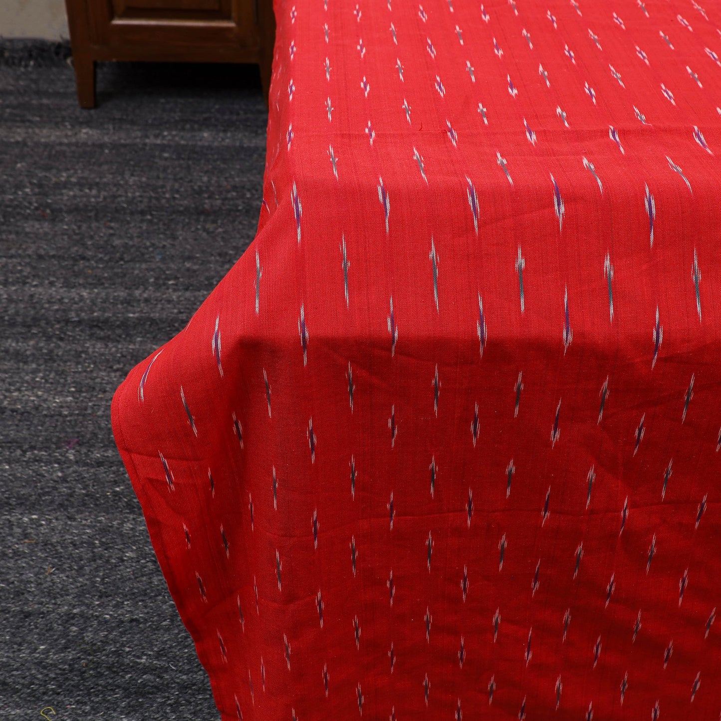 Pochampally Ikat with Sanganeri Patch Cotton Bedsheet Set