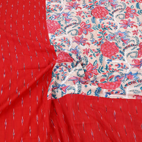 Pochampally Ikat with Sanganeri Patch Cotton Bedsheet Set