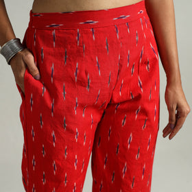  Pochampally Ikat Weave Cotton Elasticated Pant 03 