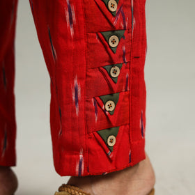  Pochampally Ikat Weave Cotton Elasticated Pant 03 