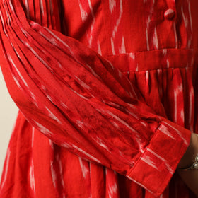 Buy Pochampally Ikat Weave Cotton Flared Dress 08 Online l iTokri.com