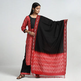 Pochampally Ikat Kurta with Palazzo & Dupatta Set