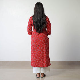   Pochampally Ikat Weave Cotton Straight Kurta 03 