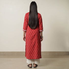  Pochampally Ikat Weave Cotton Straight Kurta 11 Online at iTokri.com