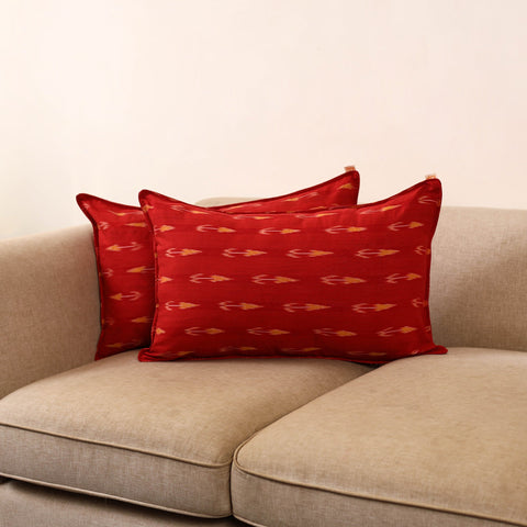 Pochampally ikat weave pillow covers (set of 2) 09