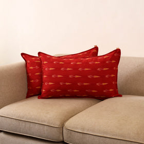 Pochampally ikat weave pillow covers (set of 2) 09