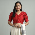 Silk Stitched Blouse
