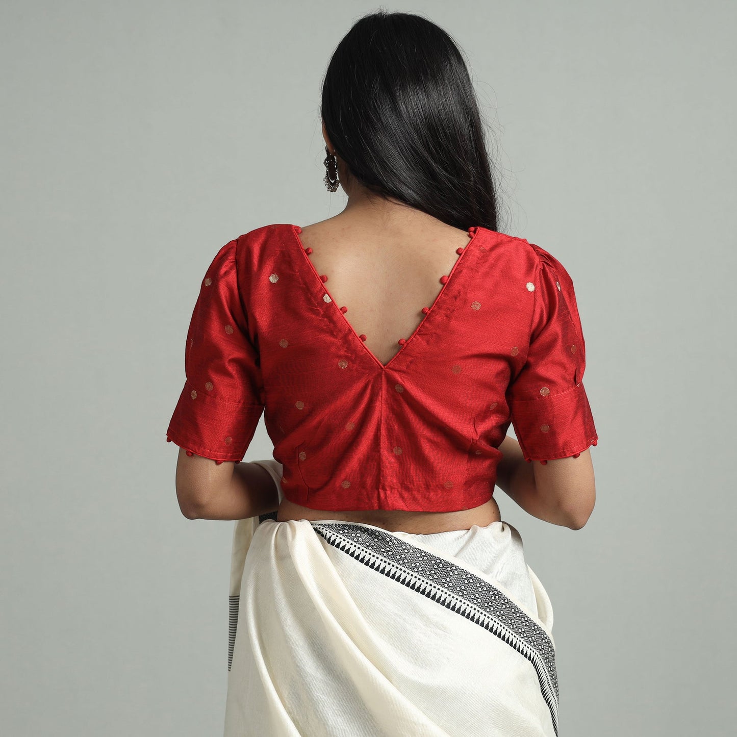 Silk Stitched Blouse
