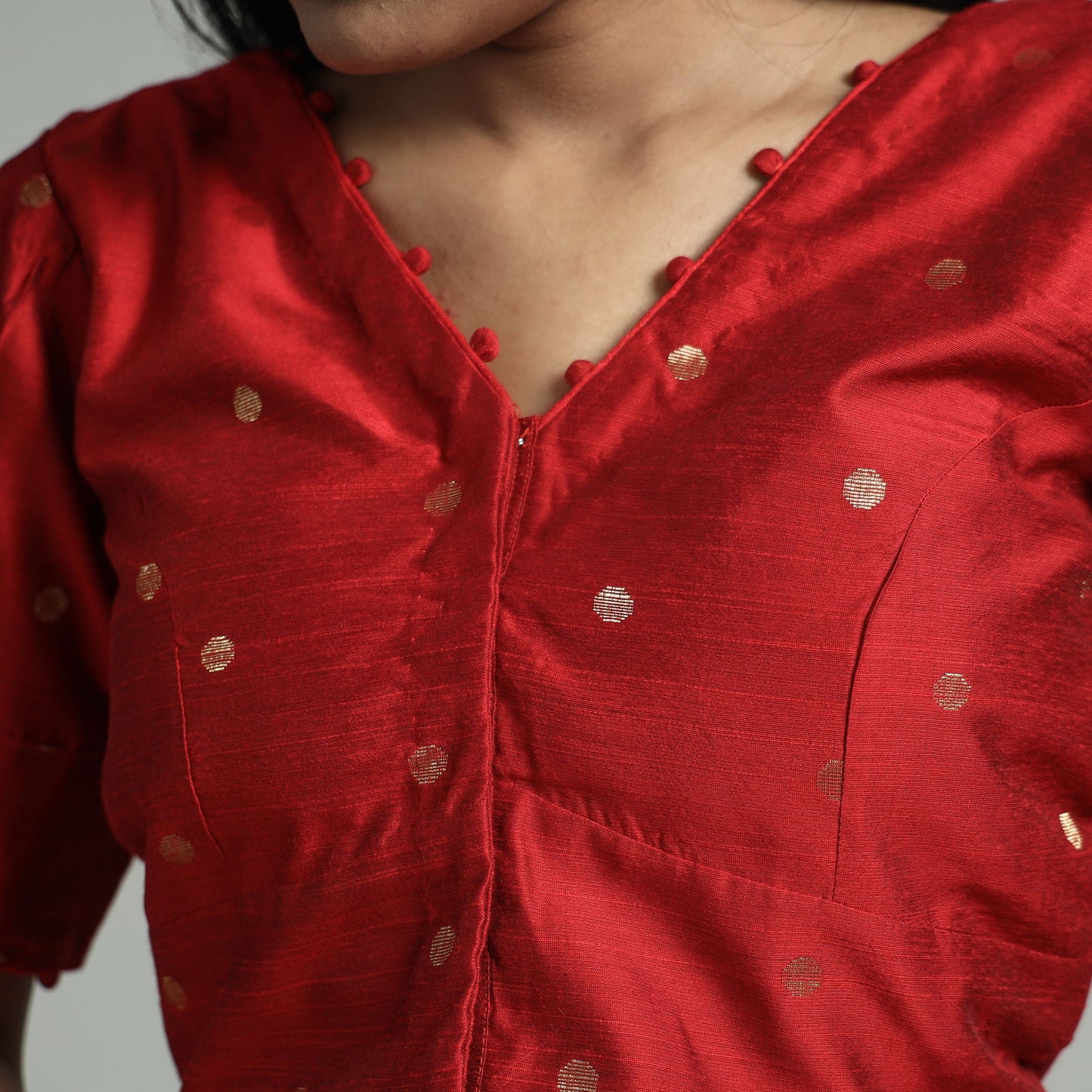 Silk Stitched Blouse

