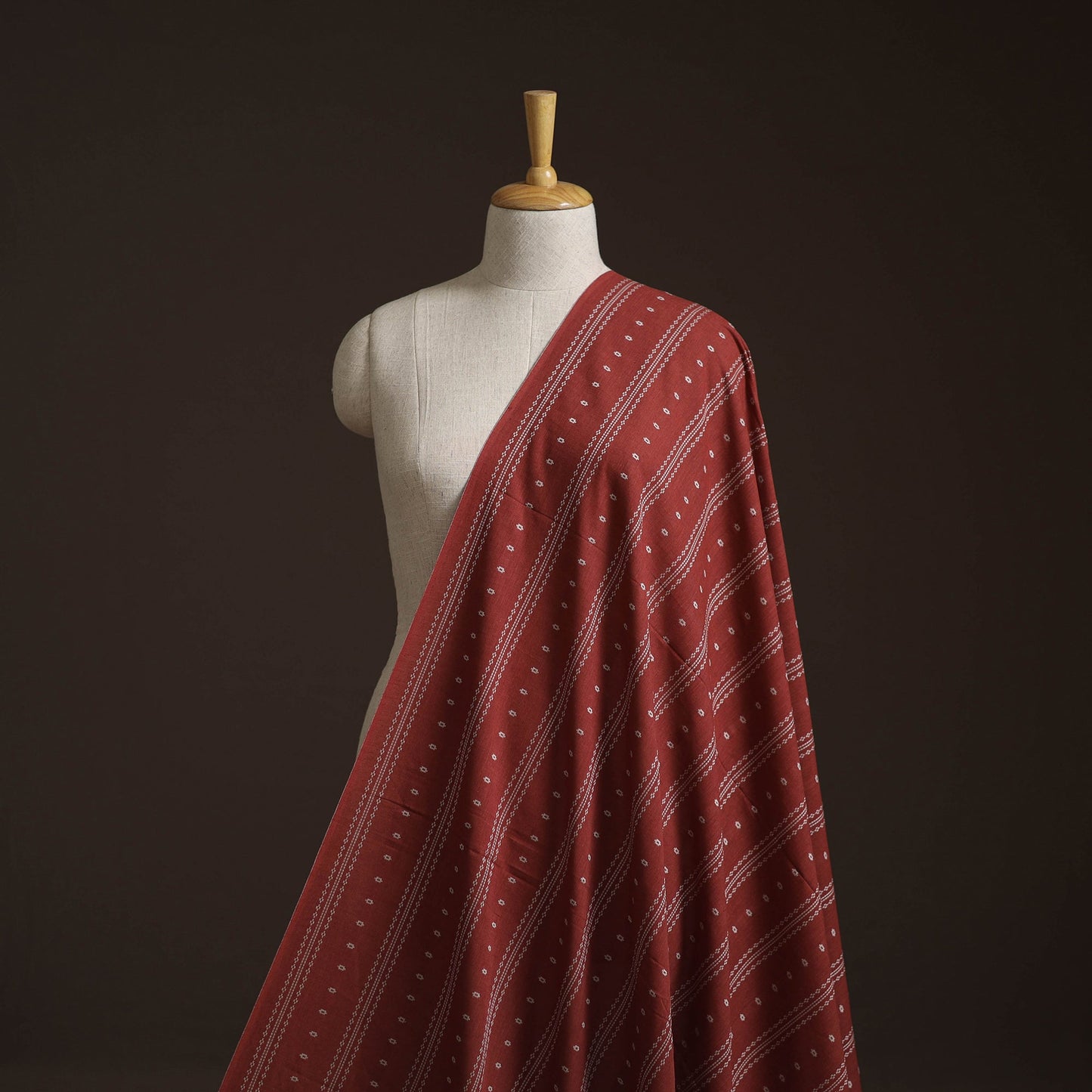 Prewashed cotton jacquard fabric 01 - handcrafted