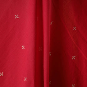 Red - prewashed cotton jacquard fabric 01 - handcrafted