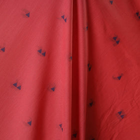 Red - prewashed cotton jacquard fabric 03 - handcrafted