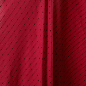 Red - prewashed cotton jacquard fabric 05 - handcrafted