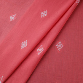 Red Prewashed Cotton Jacquard Fabric