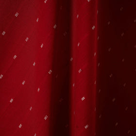 Red - prewashed cotton jacquard fabric 07 - handcrafted