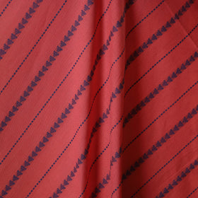 Red - prewashed cotton jacquard fabric 10 - handcrafted