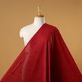 Red - prewashed cotton jacquard fabric 11 - handcrafted