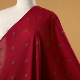 Red - prewashed cotton jacquard fabric 13 - handcrafted