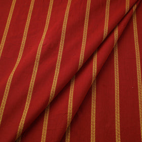 Red Prewashed Cotton Jacquard Fabric