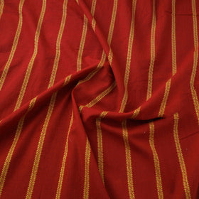 Red Prewashed Cotton Jacquard Fabric