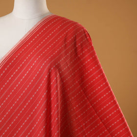 Red - prewashed cotton jacquard fabric 22 - handcrafted