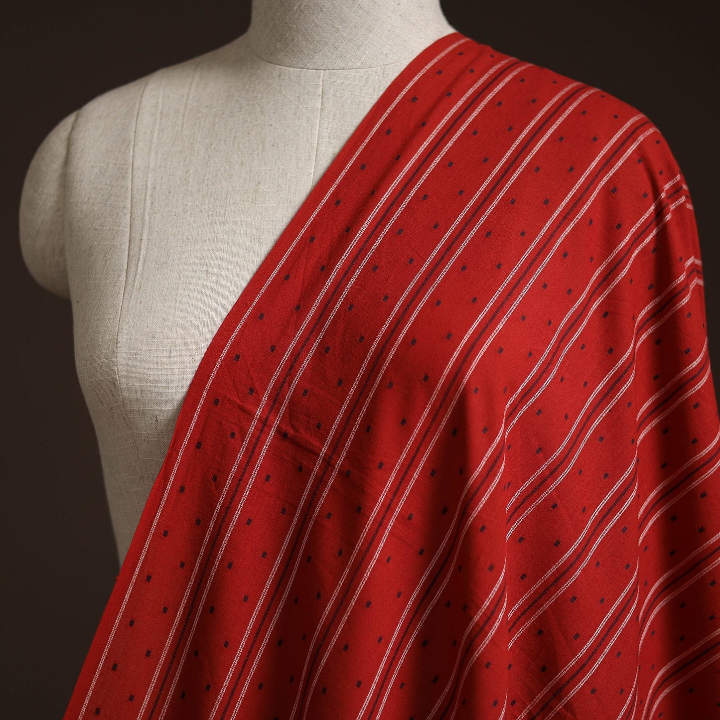 Prewashed cotton jacquard fabric 31 - handcrafted