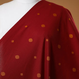 Red - prewashed cotton jacquard fabric 36 - handcrafted