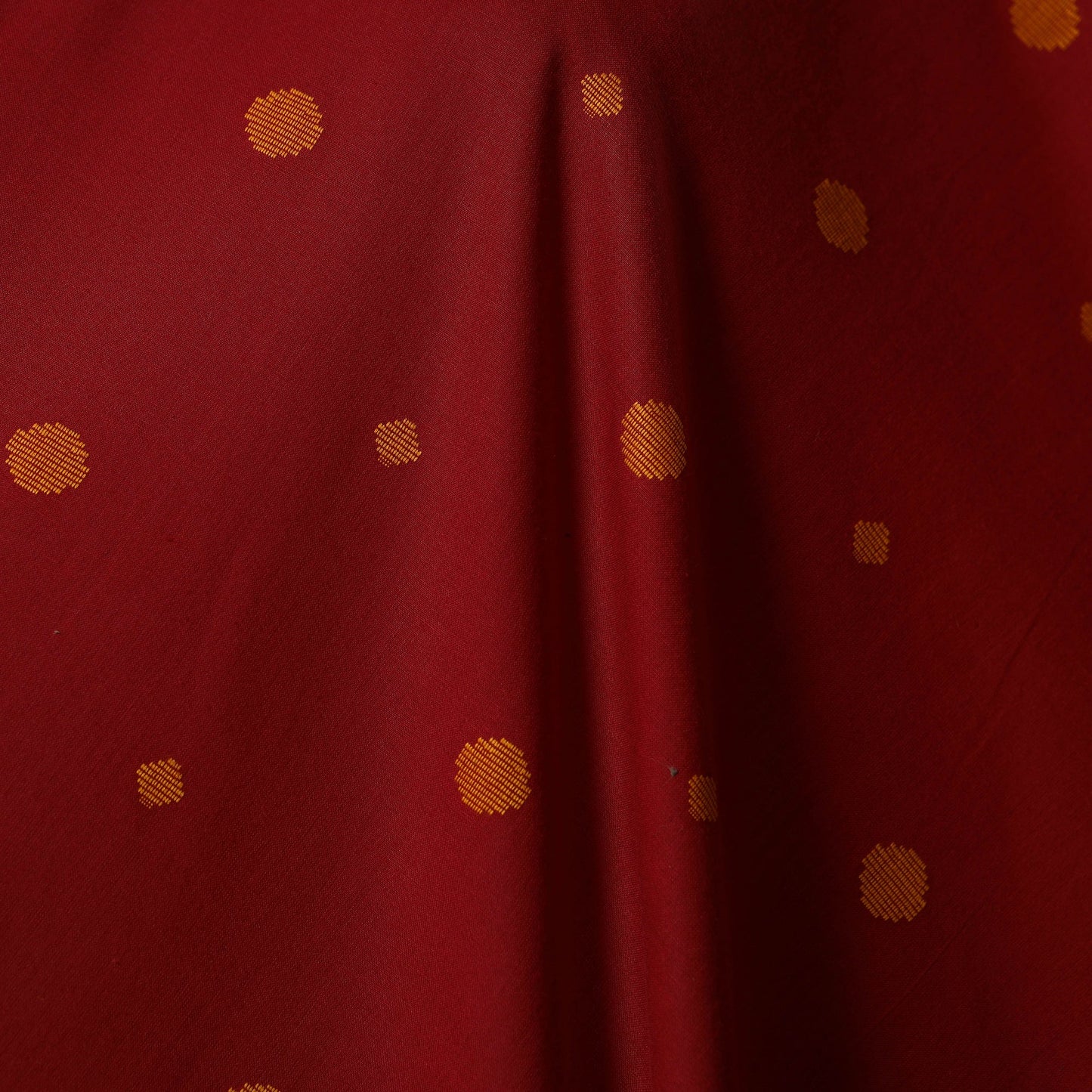 Red - prewashed cotton jacquard fabric 36 - handcrafted
